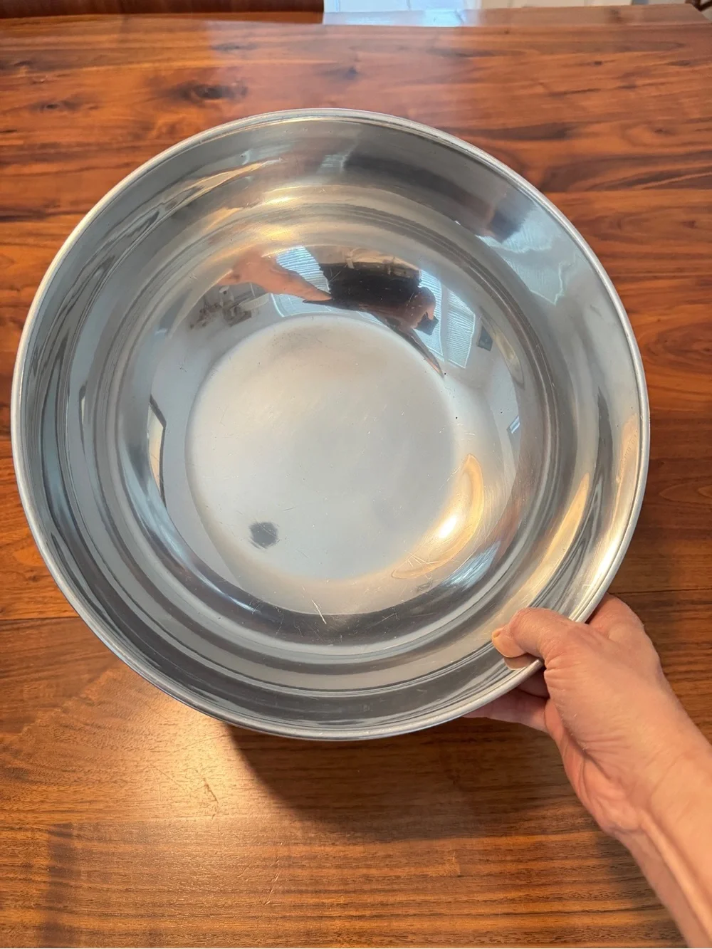 MCM Wedgwood Pewter bowl salad bowl 10.75